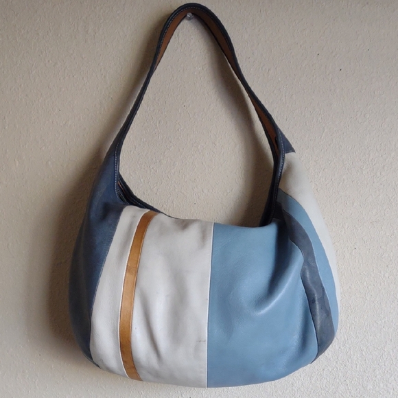 COACH Vintage Ergo Leather Hobo Bag 💙🧡💙🧡💛 - Picture 1 of 10